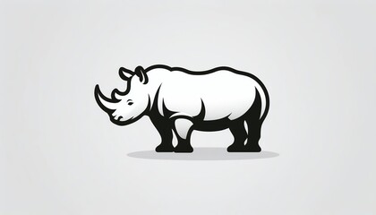 Obraz premium rhino vector illustration