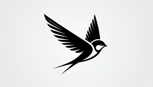 vector illustration of a swiftlets