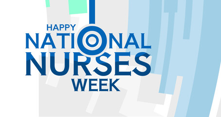 National nurses week, healthcare greeting card, banner -  vector illustration © KR Studio