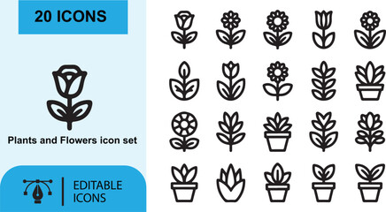 Set of black vector icons for web design including food globe tree travel and art symbols © ShahosChandro