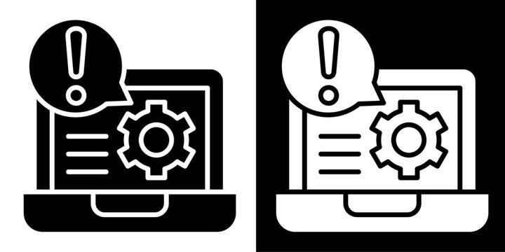 Exclamation-Mark In Monochrome Glyph