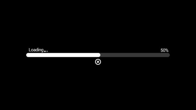 A loading screen displays a progress bar at ten percent completion