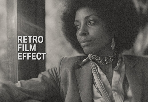 Classic Retro Film Texture Photo Effect