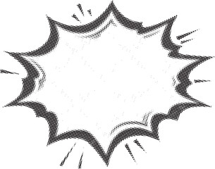 Dynamic comic style burst shape graphic element for impactful design © Creative_Rasma