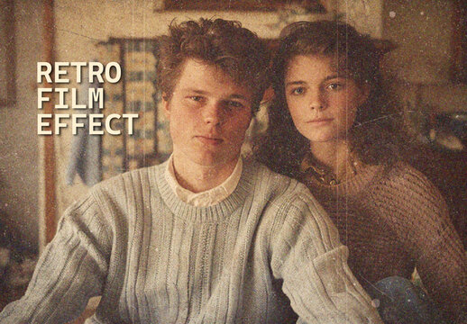 Worn Retro Film Photo Effect