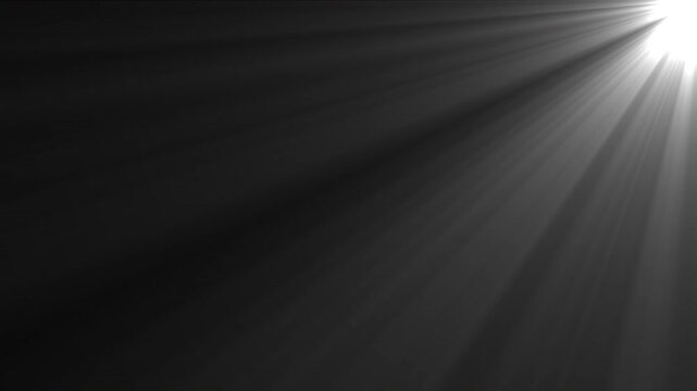 Glowing light rays burst on transparent background. Abstract sun ray light animation. White spotlight effect overlay. Shiny light rays looping animated. Burst energy concept. Alpha channel. 4K loop