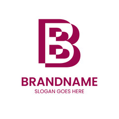 Obraz premium Letter B Monogram Logo, suitable for B initials