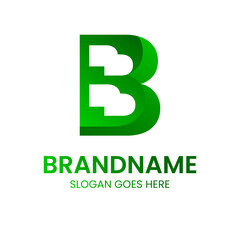 Obraz premium Letter B Monogram Logo, suitable for B initials