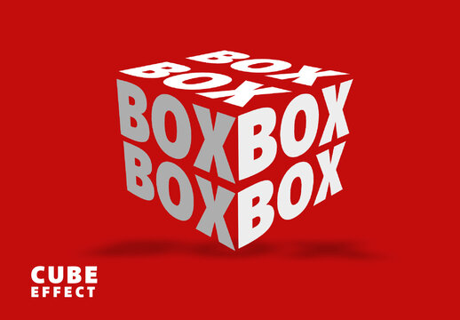 Isometric Cube Text Effect