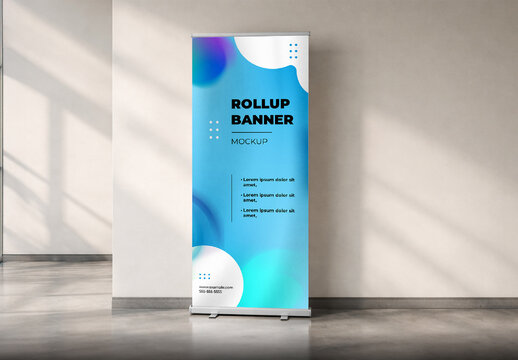 Rollup Banner Stand Display Mockup