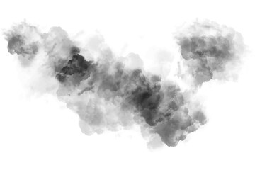 Naklejka premium Dramatic Abstract Black Smoke Cloud Ink Explosion Texture Overlay