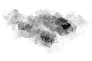 Naklejka premium Dramatic Abstract Black Smoke Cloud Ink Explosion Texture Overlay