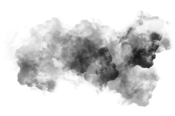 Obraz premium Dramatic Abstract Black Smoke Cloud Ink Explosion Texture Overlay