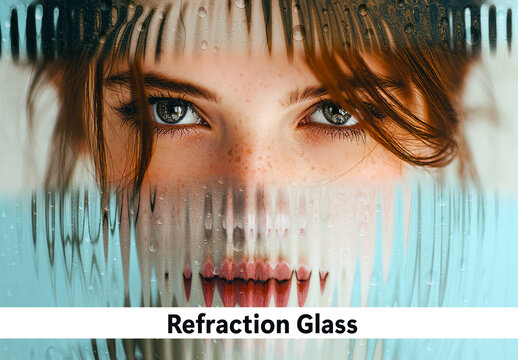 Ripple Wet Refraction Glass Photo Effect