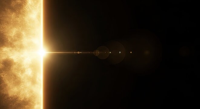 Stunning Solar Flare Erupts from Suns Surface into Deep Space.