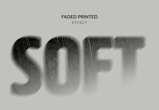 Soft Faded Scratch Text Effect