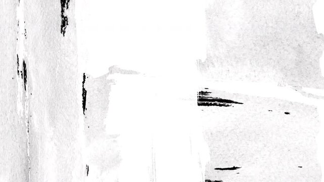 Abstract brush stroke transition with ink paint texture for cinematic video reveal