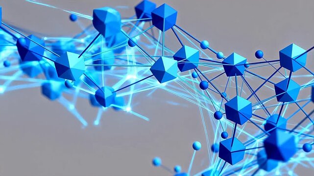 Blue geometric network structure