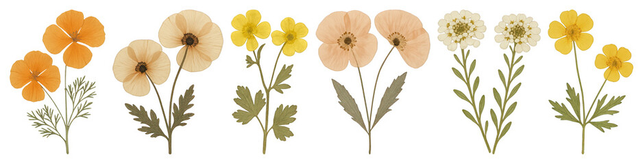 Obraz premium PNG Vintage floral border design, transparent background
