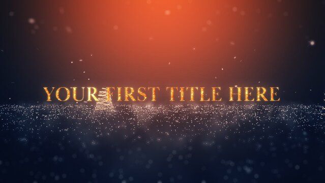 Christmas Festive Particles Intro