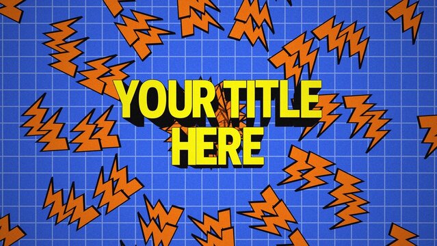 Cartoon Lighting Blueprint Title Intro