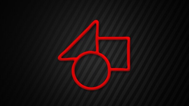 Carbon Fibre Strong Inflated Icon Animated Logo Reveal