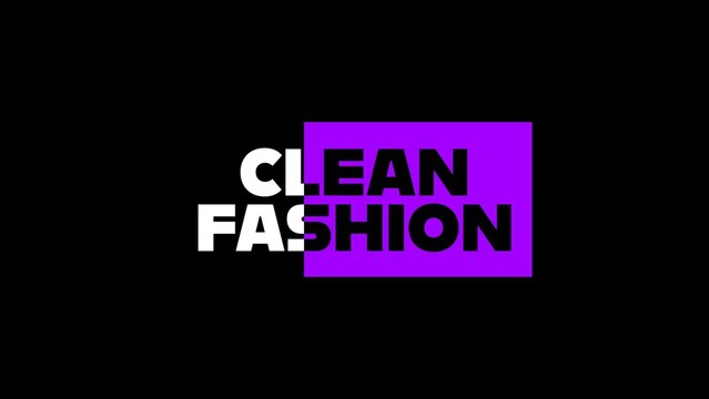Clean Fashion Modern Contrast Invert Text Title Intro