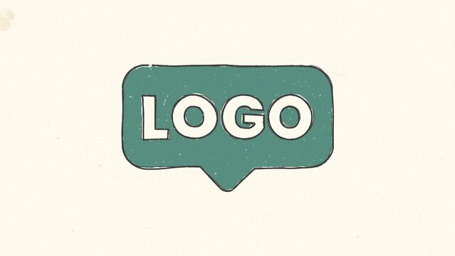 Cartoon Wiggle Grunge Hand Drawn Logo Reveal