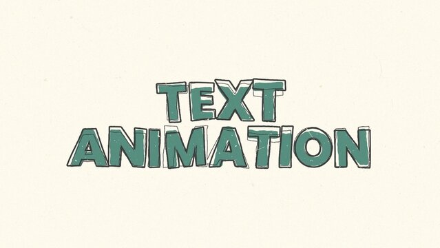 Cartoon Text Wiggle Grunge Hand Drawn Title Intro