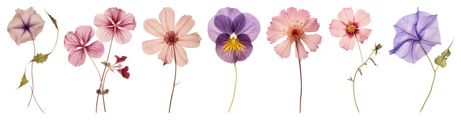 Naklejka premium PNG Delicate watercolor floral border, transparent background