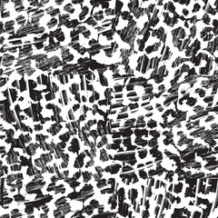 Seamless vector bohem pattern. Summer mixed textures organic neutral ethnic boho  background with leopard nature textur  silhouettes. Simple minimalist nature ornament for fabric and textile swatch. F © PATTERN_SPIRIT