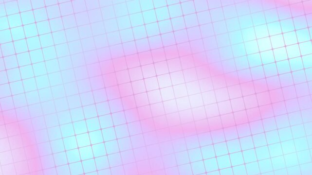 A soft, ethereal background featuring a subtle grid pattern with a gradient of pastel blue and pink hues, creating a dreamy and abstract visual.