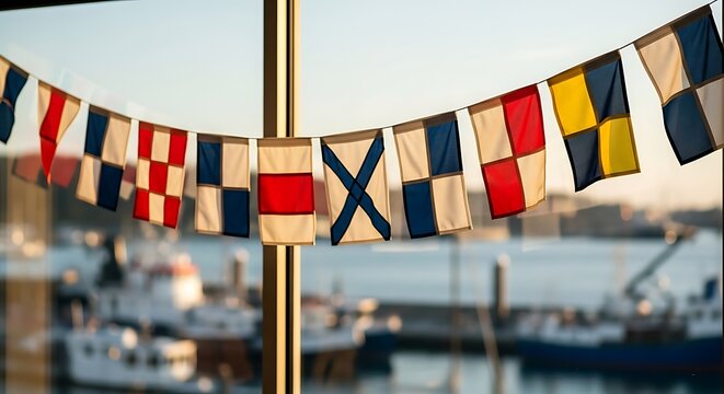 Nautical Flags at Marina