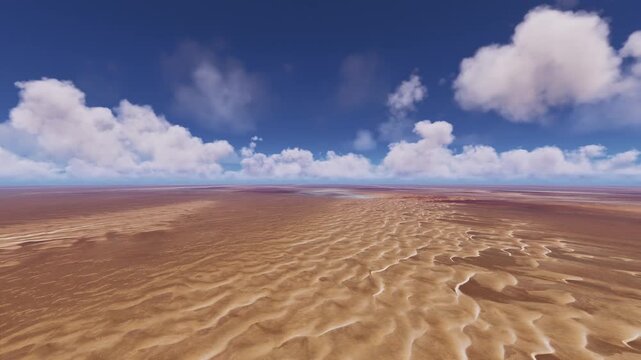 Drone aerial shot of Rub Al Jali Desert. Saudi Arabia