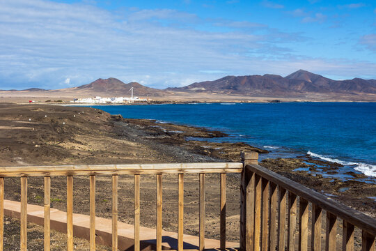 10 Panorama con vista il Paese dei Pescatori Jandia a Fuerteventura, Canarie