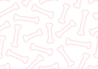 Naklejka premium Bone silhouette vector seamless pattern. Seamless pattern with bones for dog