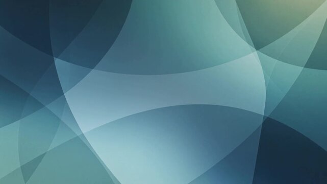 Gradient blue background with curved transparent shapes
