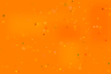 Warm orange bokeh background with square light dust ©  Farida9377