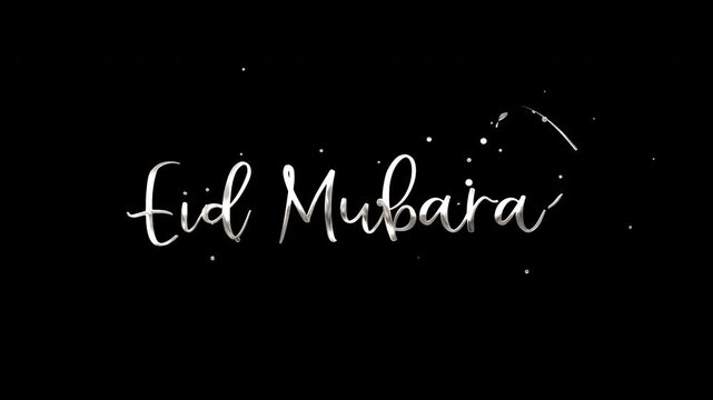 Eid Mubarak Text Animation