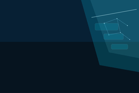 Minimal cyan cloud infrastructure technology background for business presentation or landing page