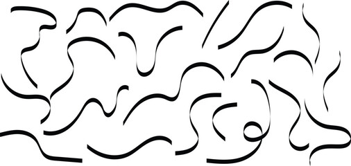 Fototapeta premium Abstract art black and white swirling patterns