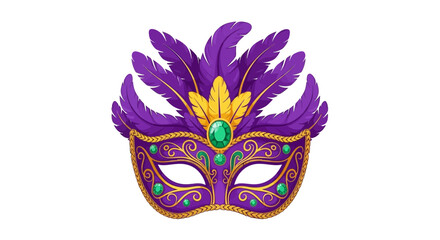 carnival mask on white background