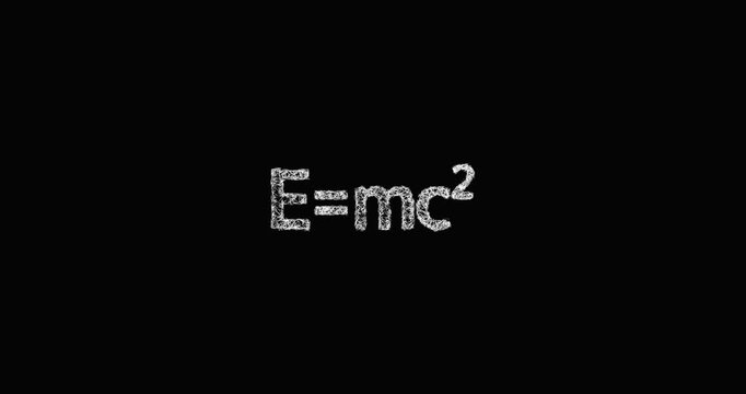 Sketch physics formula icon animation - smooth progressive reveal