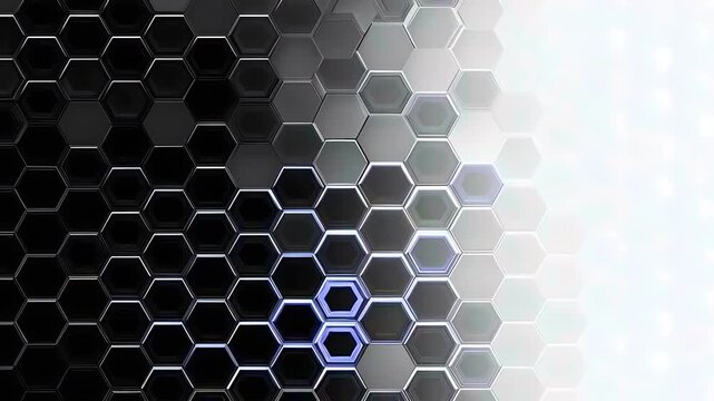 Abstract Hexagonal Pattern with Central Highlight.