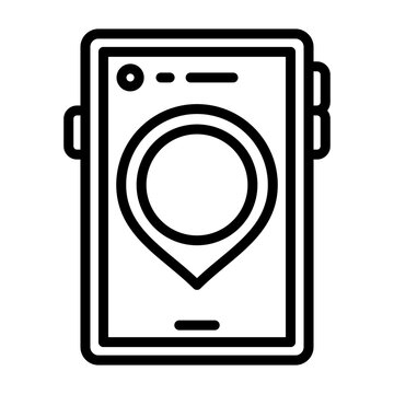 Smartphone Location Icon Design