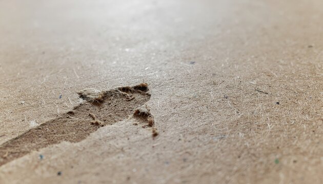 Macro Photograph Of Recycled Cardboard Material 