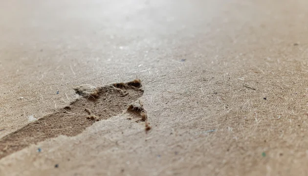 Macro Photograph Of Recycled Cardboard Material