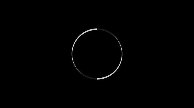 Abstract loading icon animation . Loading bar and percentage Futuristic progress loading bar 0-100 percent