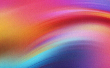 Obraz premium Abstract noise texture background with vibrant color gradient, creative digital art fluid waves