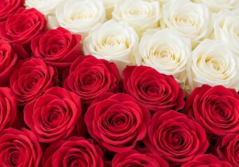 Dual-toned roses create a bold floral arrangement, perfect for romance